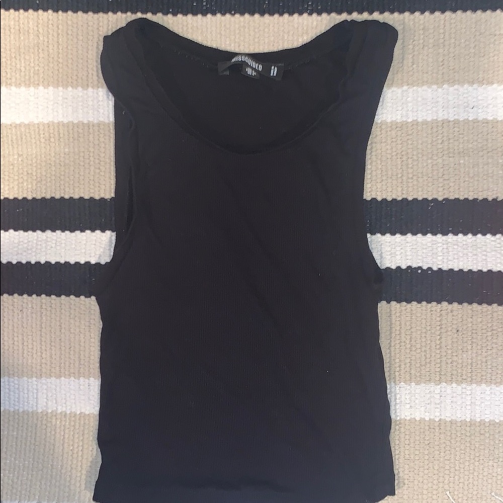 Misguided ribbed top